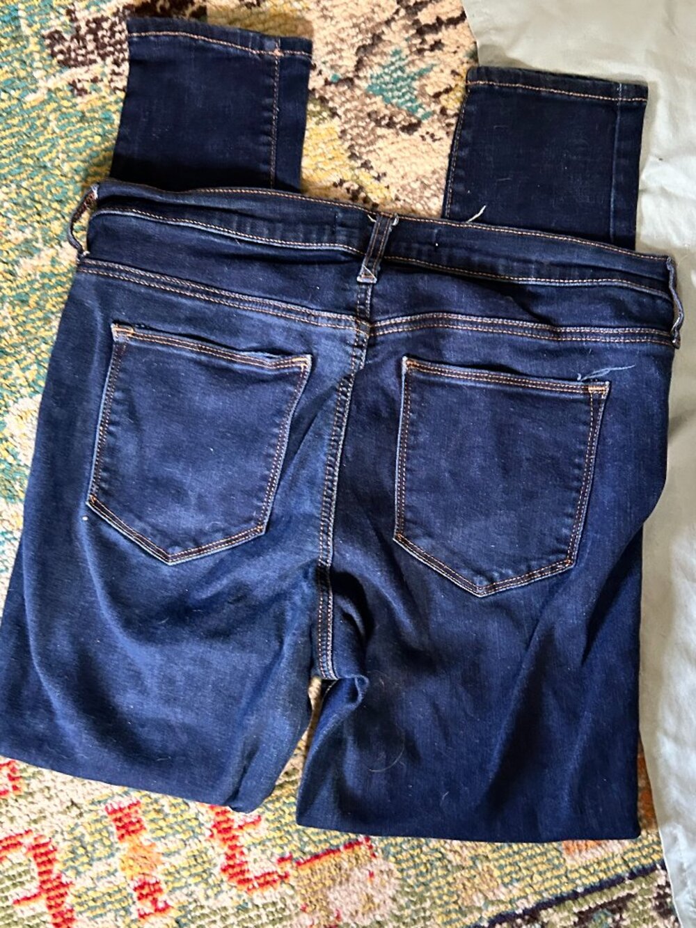 GAP easy legging jegging size 14 womens pants jeans blue denim stretch skinny